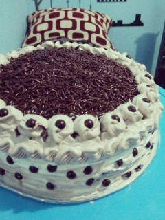 Foto resep Bolu jadul pandan Nougat,Mocca butter cream