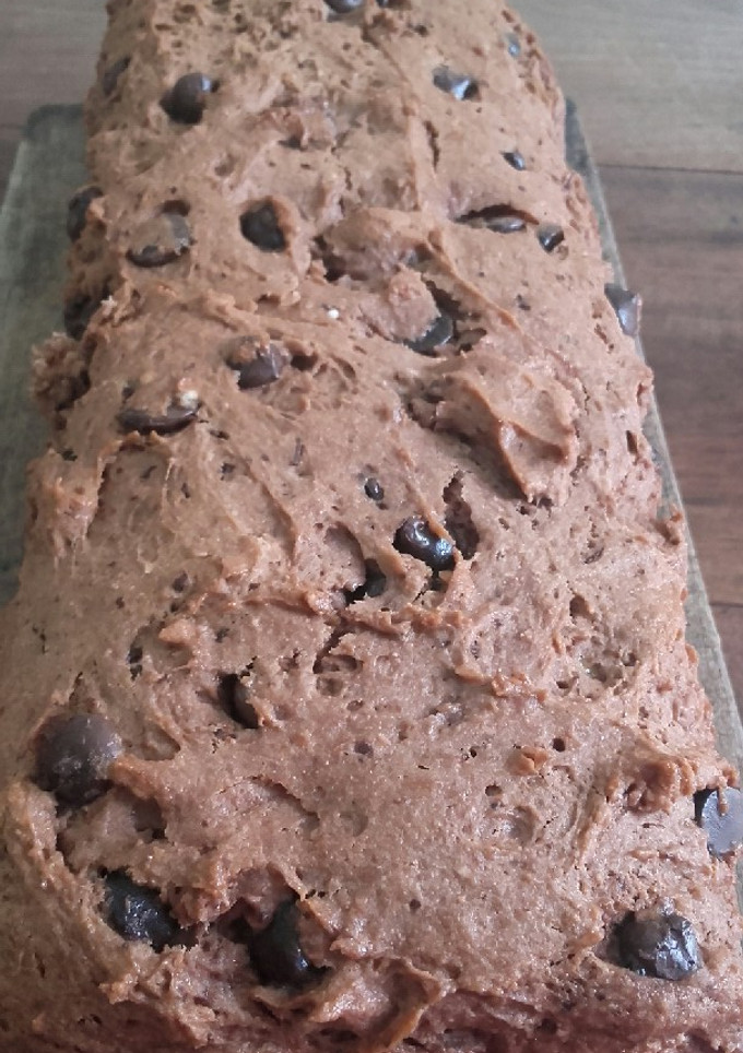 Una foto de Budín de banana y chocolate sin tacc
