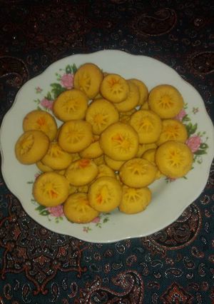 عکسی از دستور شیرینی نخودی برای عید