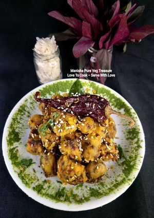 A picture of Leftover Poha Amaranth Leaves Muthiya.