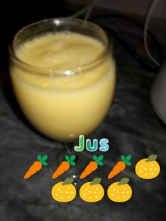 صورة لوصفة عصير الجزر والبرتقال