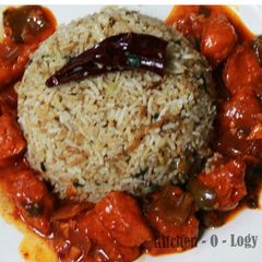 A picture of Burnt Garlic Rice.