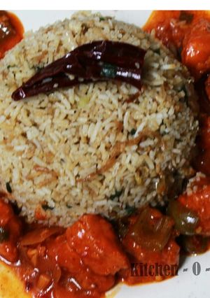 A picture of Burnt Garlic Rice.