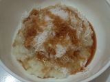Bubur kepok juruh gula jawa