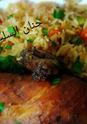 صورة لوصفة كبسة الدجاج