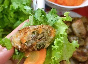 Hình của món Nem bề bề.