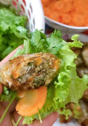 Hình của món Nem bề bề.