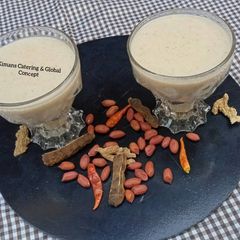 A picture of Kunun gyada(groundnut pudding).