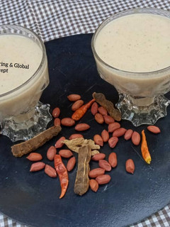 A picture of Kunun gyada(groundnut pudding).