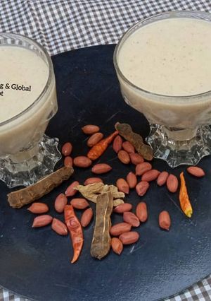 A picture of Kunun gyada(groundnut pudding).