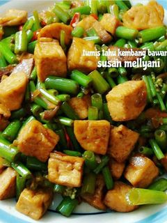 Foto resep Tumis tahu kembang bawang saos tiram 👌