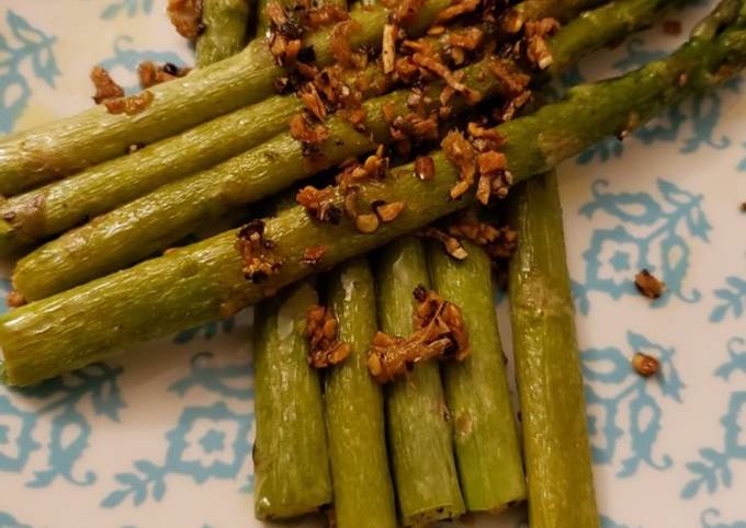 Pan fried asparagus