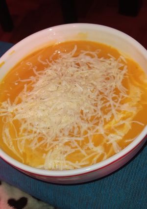 Una foto de Sopa crema de zapallo