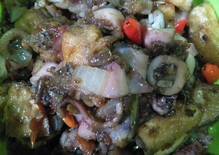 Resep Oseng Terong Crispy dengan Cumi Asin | Resep Membuat Oseng Terong Crispy dengan Cumi Asin Yang Enak Dan Lezat