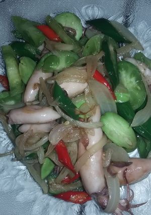 Foto resep Cumi cabe ijo pete