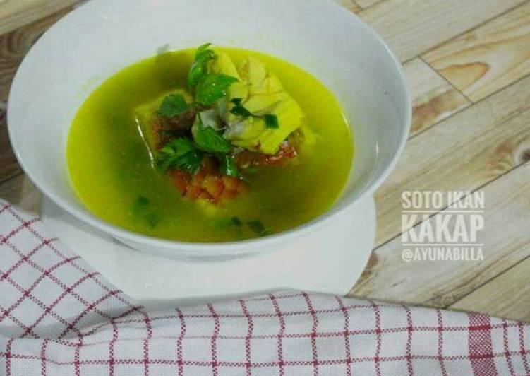 Cara mudah mengolah Soto ikan kakap #menuanak Lezat