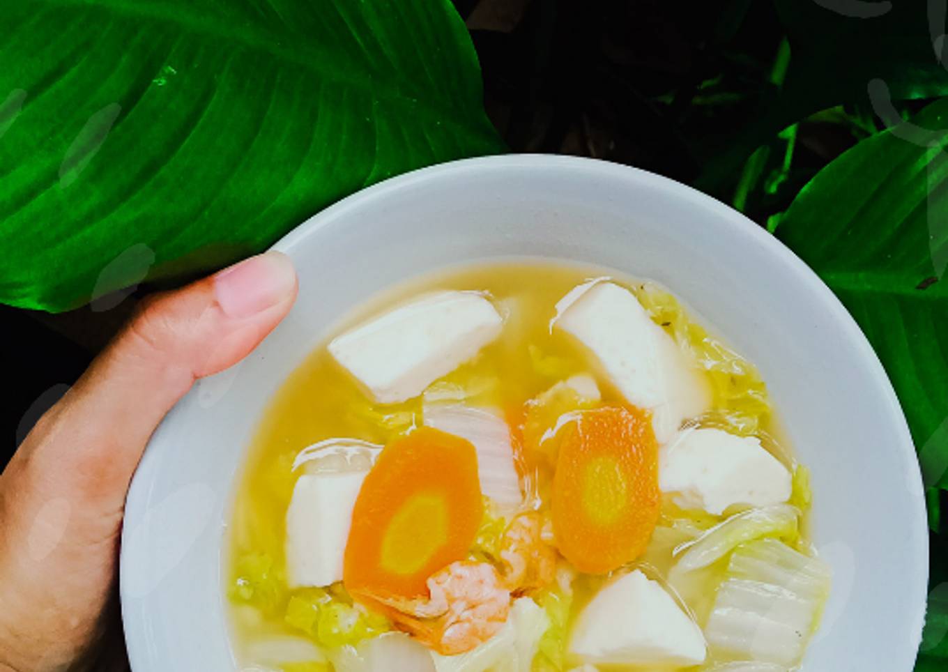 Healthy Food - tumis sawi putih, putih telor, wortel dan Udang