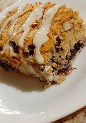 Una foto de Torta de arándanos
