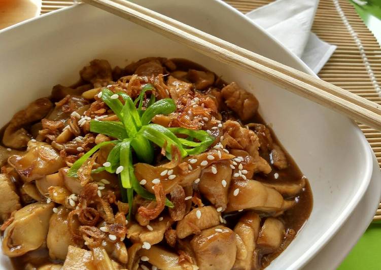 Ayam Jamur Teriyaki (#postingrame2_ayam)