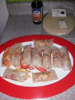 Una foto de Rollitos primavera saludables