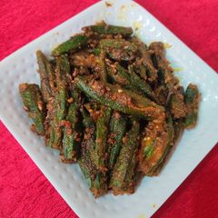 A picture of Bharwa Bhindi.