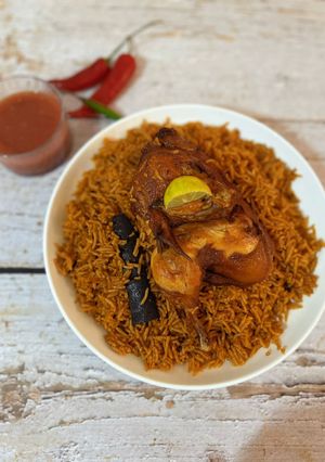 صورة لوصفة مجبوس دجاج