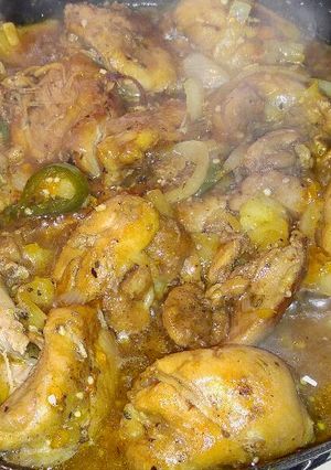 A picture of New Years Island Pineapple Chicken.