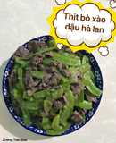 Thịt bò xào đậu Hà Lan