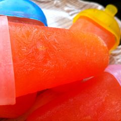 A picture of Orange with Rooh afzah Popsicle.
