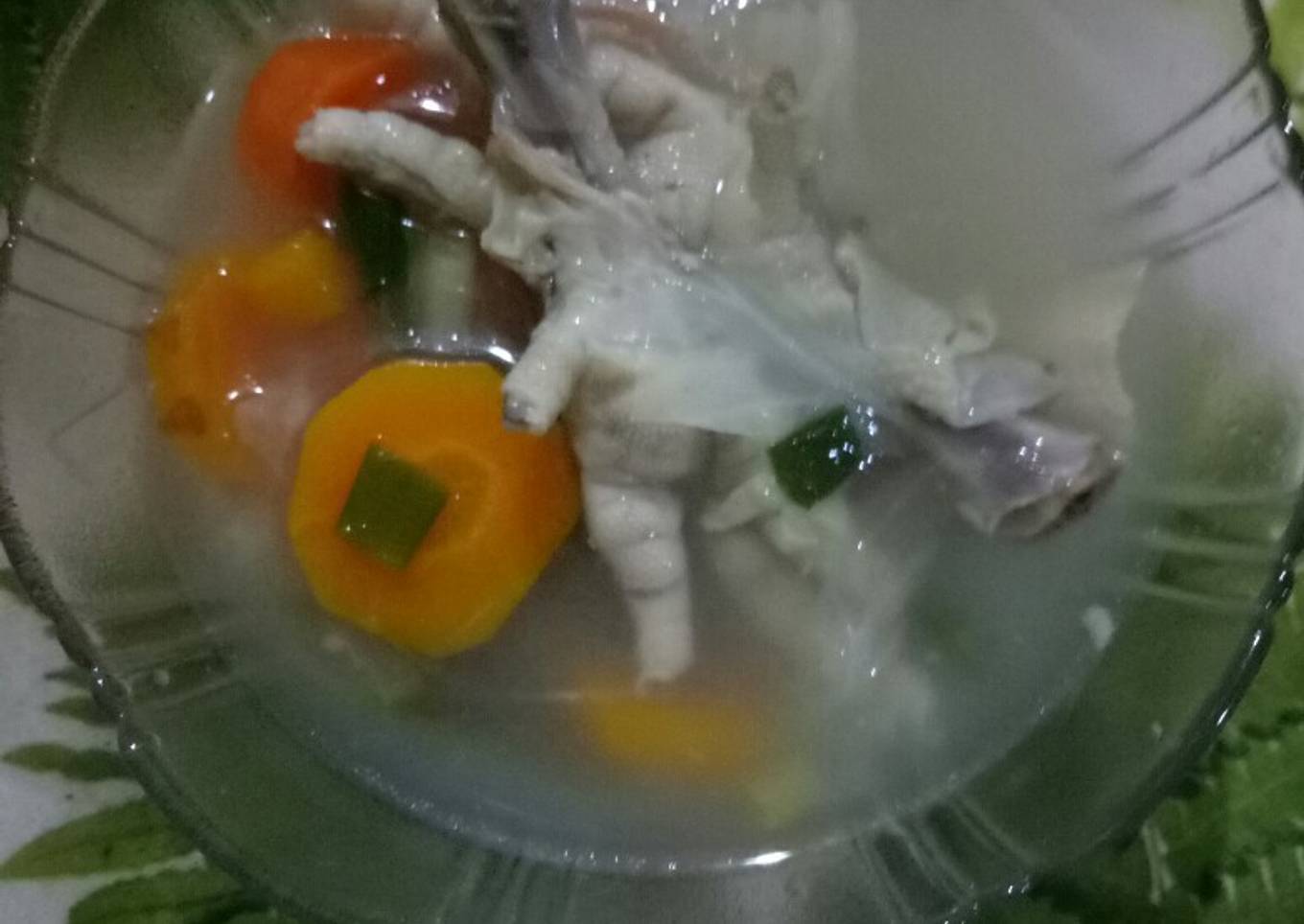 Sop ceker ayam mudah sekali