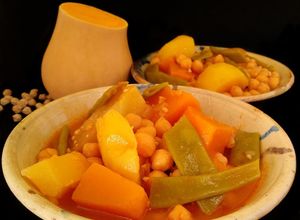 Foto principal de Olla gitana {Potaje tradicional murciano de legumbres y verduras}