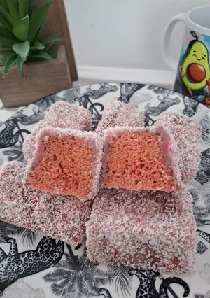 Epres kókuszkocka 🍓🥥 recept fotója