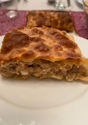 Φωτογραφία της συνταγής Κρεατόπιτα με πράσα και φέτα