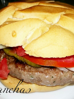Una foto de Hamburguesa de lomo abierto de ternera