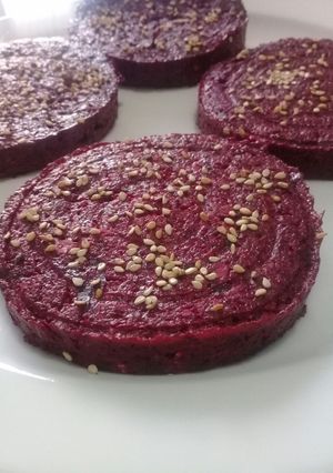 Una foto de Hamburguesas de remolacha