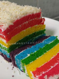 Foto resep Rainbow cake 🍰