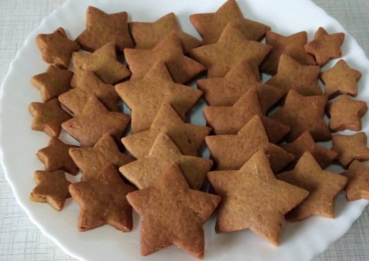Easy and Simple Star shaped ginger cookies