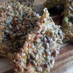 A picture of Sig's Cheese&Onion Flapjack.