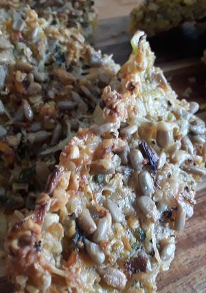 A picture of Sig's Cheese&Onion Flapjack.