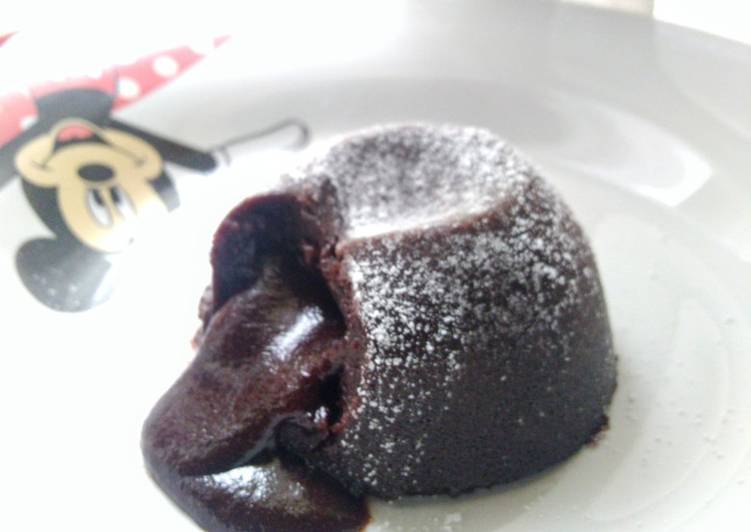 Resep: saat makan malamLava cake chocolatos🍮 anti gagal