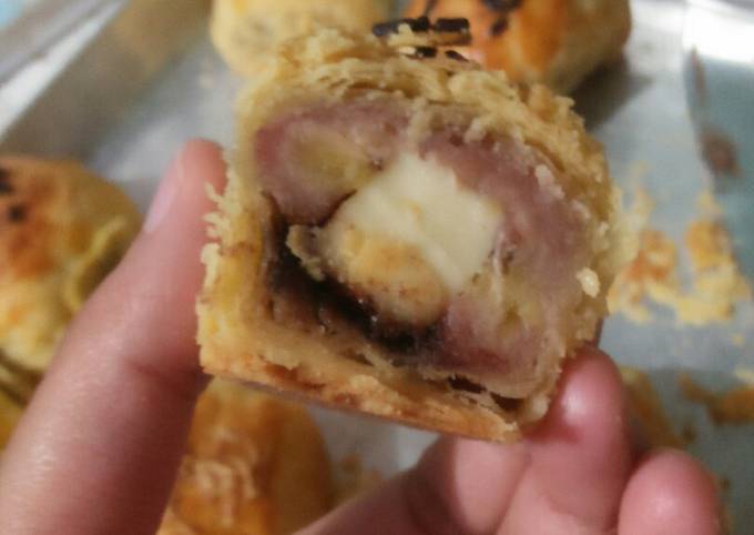 Cara Buat Bolen pisang keju coklat Murah