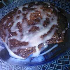 A picture of Pancake coklat lembut.