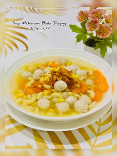 Foto resep 713. Sup Makaroni Bola Ayam
