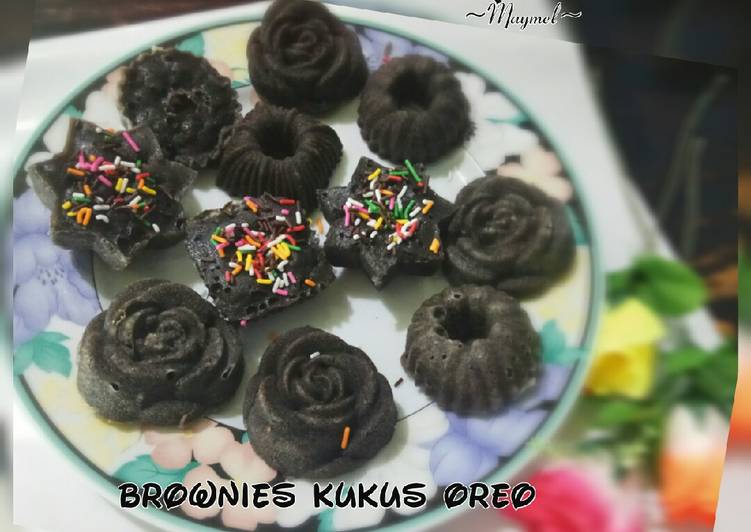 Resep Brownies kukus oreo Anti Gagal