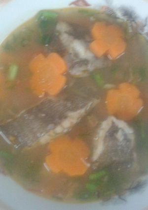 Hình của món Cá bơn nấu canh cà rốt.