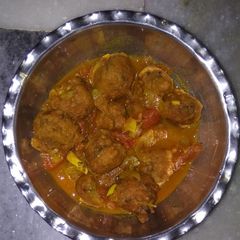 A picture of Leftover moong dal pakoda sabji.
