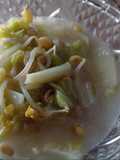 White Mustard Bean Sprouts with Coconut Milk