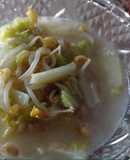 White Mustard Bean Sprouts with Coconut Milk