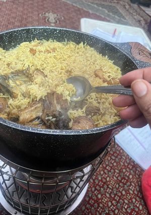 صورة لوصفة مقلوبة على نار المدفأة