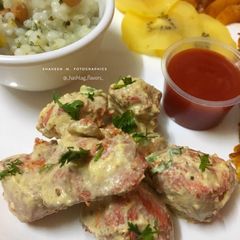 A picture of Delhi style Malai Tikka Chicken.